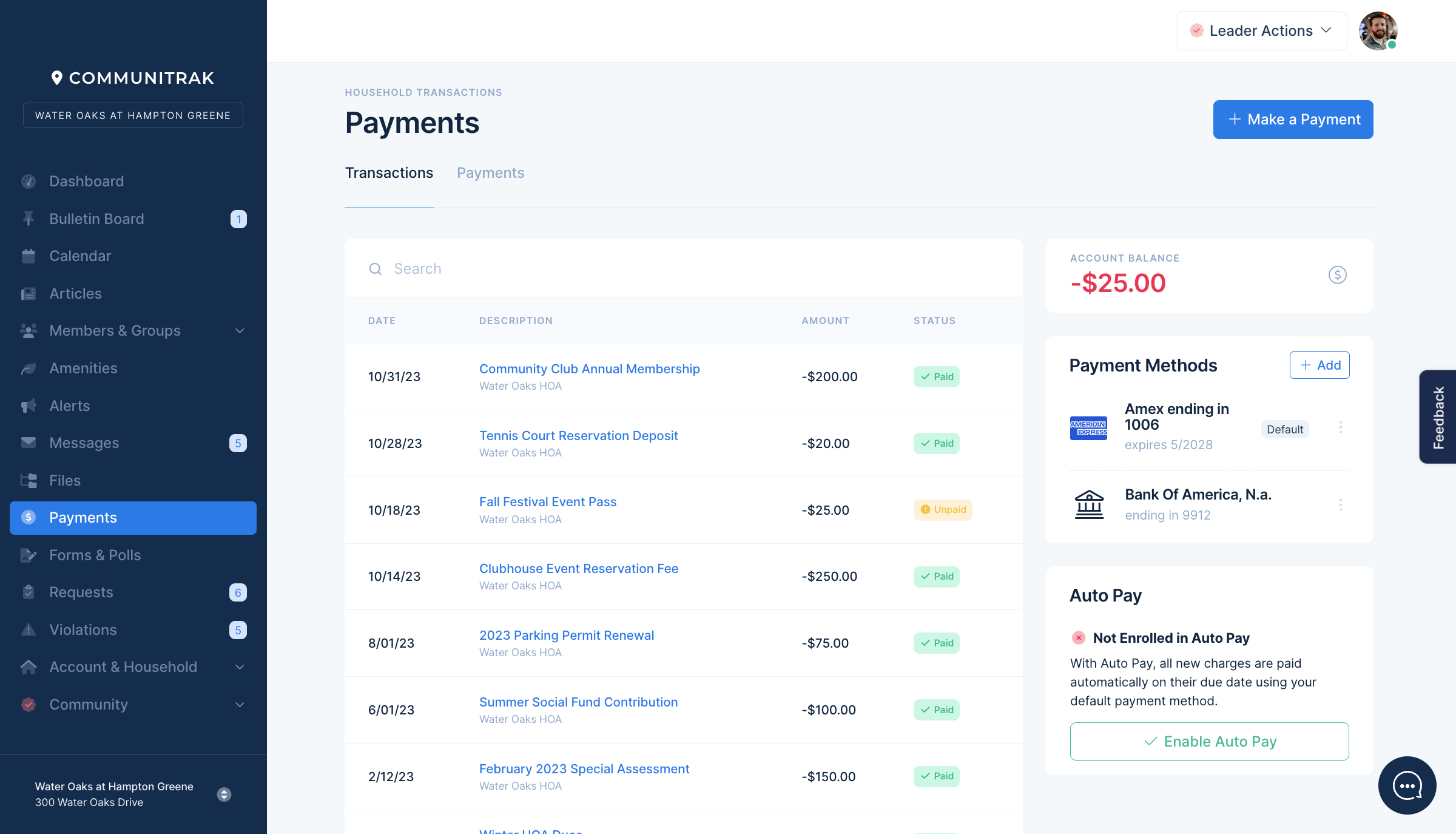 Payments
